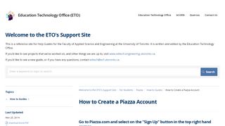 
                            5. How to Create a Piazza Account | Piazza | Education Technology ...