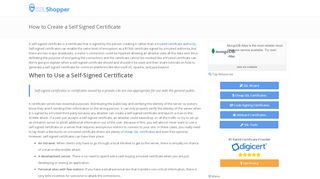 
                            5. How to Create a Self Signed Certificate - SSL Shopper