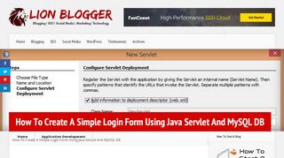 
                            12. How To Create A Simple Login Form Using Java Servlet And MySQL DB