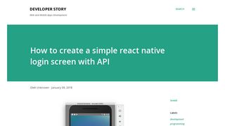 
                            11. How to create a simple react native login screen with API