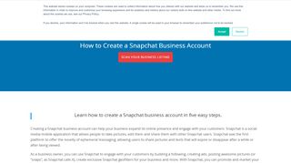 
                            4. How to Create a Snapchat Business Account | Synup