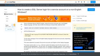 
                            5. How to create a SQL Server login for a service account on a non ...