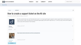 
                            4. How to create a support ticket on the NI site | NI Community Forum ...