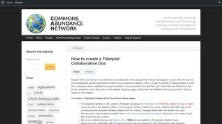 
                            5. How to create a Titanpad Collaborative Doc | Commons Abundance ...