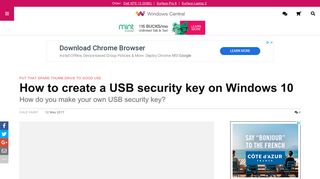 
                            6. How to create a USB security key on Windows 10 | Windows Central