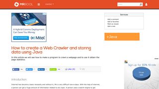 
                            12. How to create a Web Crawler and storing data using Java - MrBool