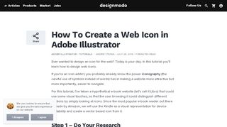 
                            3. How To Create a Web Icon in Adobe Illustrator - Designmodo