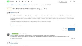 
                            4. How to create a Windows Service using C++/QT? | Qt Forum