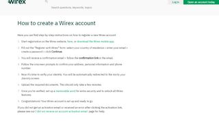 
                            4. How to create a Wirex account – Wirex Ltd