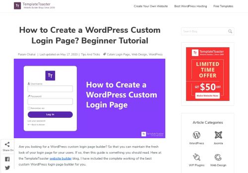 
                            8. How to Create a WordPress Custom Login Page?