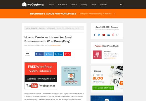 
                            3. How to Create a WordPress Intranet for Your Organization - WPBeginner
