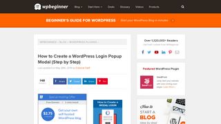 
                            3. How to Create a WordPress Login Popup Modal (Step by Step)