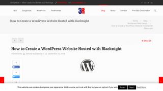 
                            7. How to Create a WordPress Website Hosted with Blacknight -