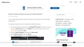 
                            4. How to create a Xiaomi account on Xiaomi phone ? - WEBCAZINE