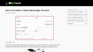 
                            4. How to Create a Yahoo Messenger Account | It Still Works
