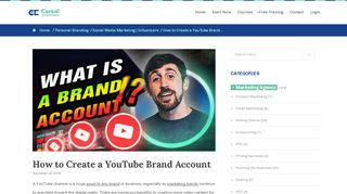 
                            13. How to Create a YouTube Brand Account - Cereal Entrepreneur