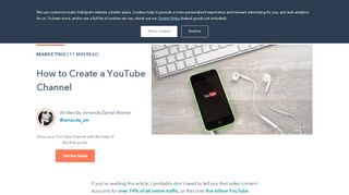 
                            12. How to Create a YouTube Channel - HubSpot Blog