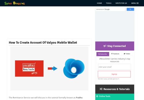 
                            10. How To Create Account of Valyou Mobile Wallet - Spicy Blogging