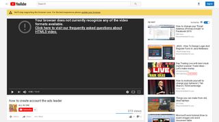 
                            1. how to create account the ads leader - YouTube