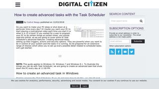 
                            8. How to create advanced tasks with the Task Scheduler | Digital Citizen