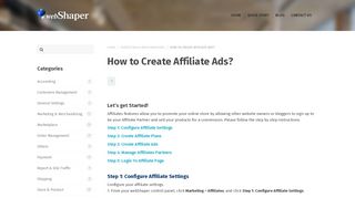 
                            11. How to Create Affiliate Ads? « eCommerce store & ...