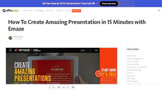 
                            13. How To Create Amazing Presentation in 15 Minutes with Emaze ...