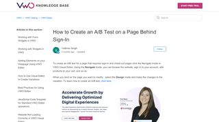 
                            4. How to Create an A/B Test on a Page Behind Sign-In - VWO