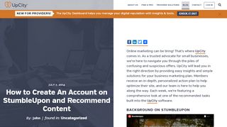 
                            9. How to Create An Account on StumbleUpon and Recommend Content ...