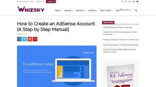 
                            11. How to Create an AdSense Account [A Step by Step Manual] - Whizsky