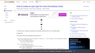 
                            9. How to create an ajax login for modx & bootstrap modal - Stack ...