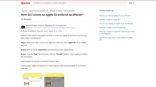 
                            12. How to create an Apple ID without an iPhone - Quora