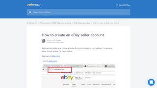 
                            6. How to create an eBay seller account | DSM Tool Help Center