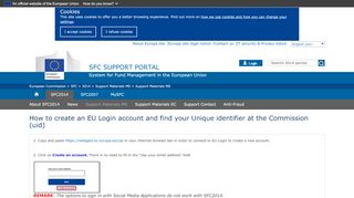 
                            7. How to create an EU Login account and find your Unique identifier at ...