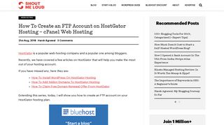 
                            9. How To Create an FTP Account on HostGator Hosting - cPanel Web ...