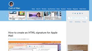 
                            6. How to create an HTML signature for Apple Mail | Cult of Mac