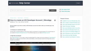 
                            11. How to create an iOS Developer Account | MoreApp : Help Center