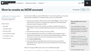 
                            2. How to create an MDN account - The MDN project | MDN