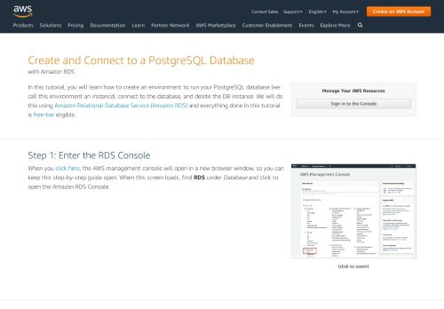
                            12. How to Create and Connect to a PostgreSQL Database - AWS