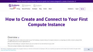 
                            10. How to Create and Connect to Your First Server - Scaleway