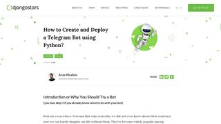 
                            11. How to Create and Deploy a Telegram Bot? | Python - Django Stars