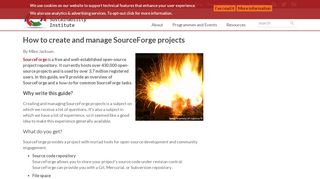 
                            4. How to create and manage SourceForge projects | Software ...