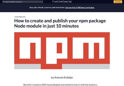 
                            7. How to create and publish your npm package Node module in just 10 ...