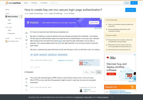 
                            4. How to create Asp.net mvc secure login page ...