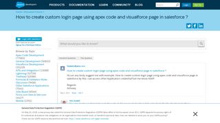 
                            13. How to create custom login page using apex code and visualforce ...