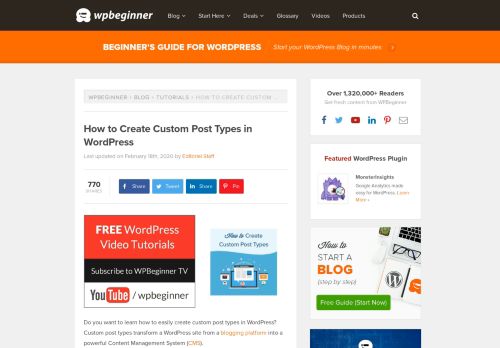 
                            7. How to Create Custom Post Types in WordPress - WPBeginner