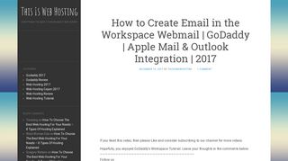 
                            12. How to Create Email in the Workspace Webmail | GoDaddy | Apple ...