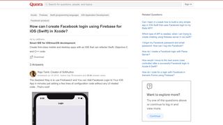 
                            10. How to create Facebook login using Firebase for iOS (Swift) in ...