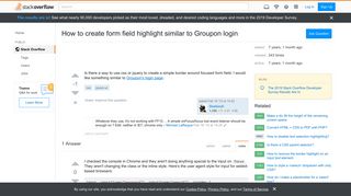 
                            6. How to create form field highlight similar to Groupon login - Stack ...