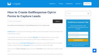 
                            10. How to Create GetResponse Opt-in Forms to Capture Leads in ...