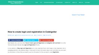 
                            13. How to create login and registration in Codeigniter - Web Preparations